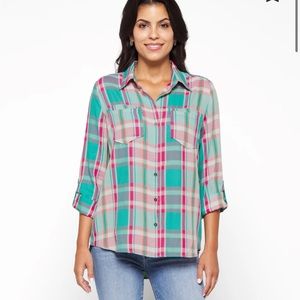 Colorful Flannel Button Down!